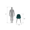 QUEER EYE CALVIN CHAIR VELVET GREEN 2PK - Green - N/A
