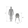 QUEER EYE CALVIN CHAIR VELVET GREY 2PK - N/A - N/A