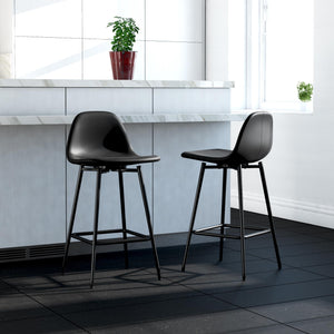 QUEER EYE CALVIN COUNTER STOOL PU BLACK - N/A - N/A