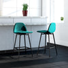 CALVIN COUNTER STOOL VELVET GREEN - Green - N/A