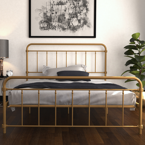 WALLACE METAL BED UK KING GOLD - Gold - N/A
