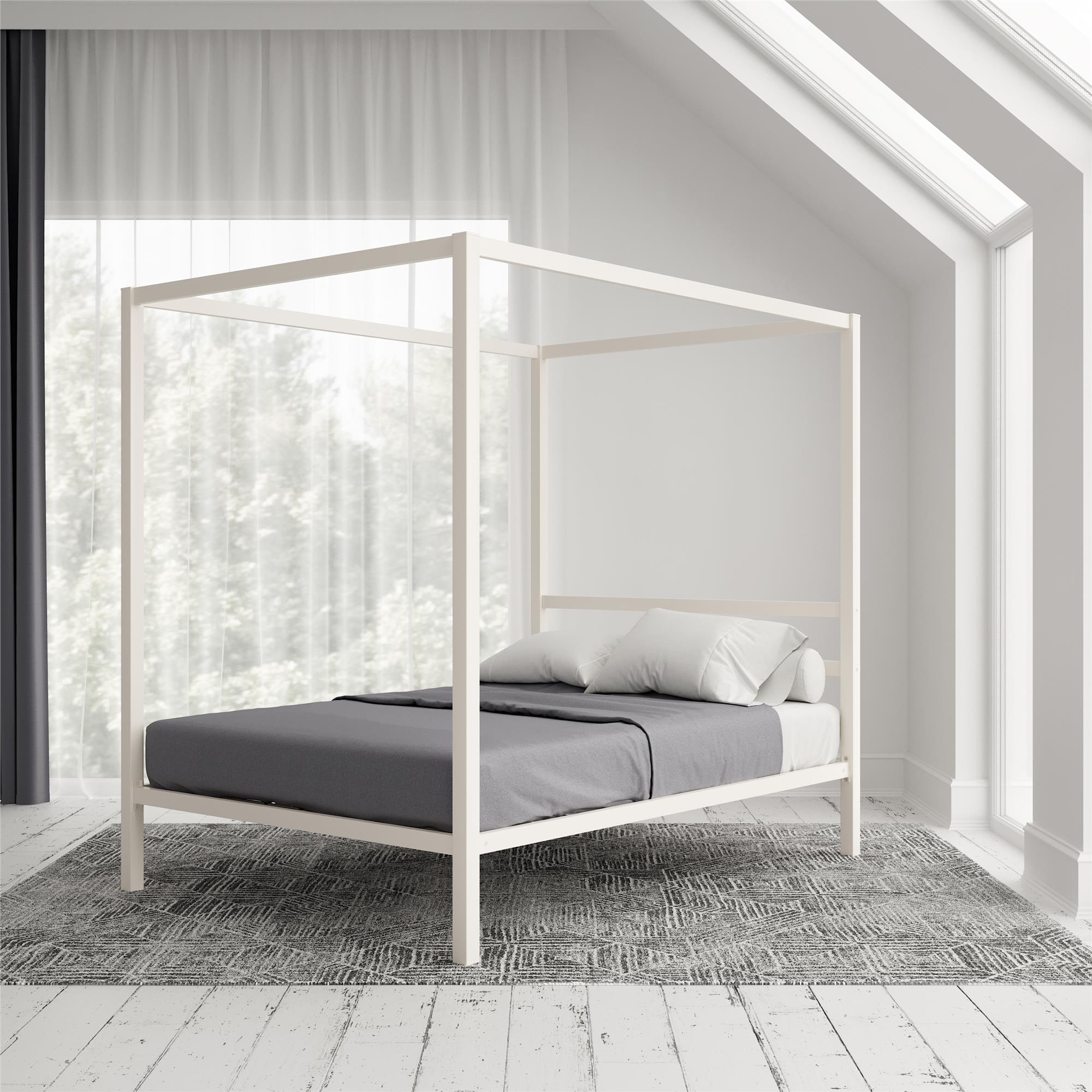 Modern metal canopy deals bed