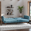 NOVOGRATZ BRITTANY LINEN FUTON LIGHT BLUE - Light Blue - N/A