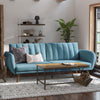 NOVOGRATZ BRITTANY LINEN FUTON LIGHT BLUE - Light Blue - N/A