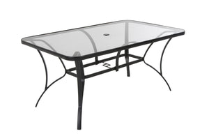 COSCO OUTDOOR LIVING PALOMA STEEL PATIO DINING TABLE, DARK GRAY - Gray - N/A