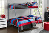 BUNK BED SINGLE OVER DOUBLE  SILVER/GREY