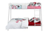 BUNK BED  SINGLE OVER DOUBLE WHITE