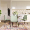 COSMOLIVING (UK) Aria Resin Dining Chair 4PK Light Sage