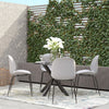 COSMOLIVING (UK) Aria Resin Dining Chairs 4PK Light Grey