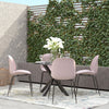 COSMOLIVING (UK) Aria Resin Dining Chair 4PK Light Pink