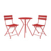 COSCO 3PC Bistro Set Red