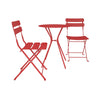 COSCO 3PC Bistro Set Red