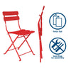 COSCO 3PC Bistro Set Red