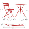 COSCO 3PC Bistro Set Red