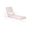 NOVOGRATZ (UK) Connie Outdoor Sun Lounger White and Rosewater