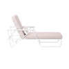 NOVOGRATZ (UK) Connie Outdoor Sun Lounger White and Rosewater