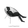 COSMOLIVING (US) Avo Modern XL Lounge Chairs 2PK BLK WHT GR