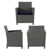 COSCO (US) 4 PC Malmo Patio Set w/cushions Navy/Grey