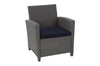 COSCO (US) 4 PC Malmo Patio Set w/cushions Navy/Grey