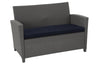 COSCO (US) 4 PC Malmo Patio Set w/cushions Navy/Grey