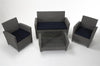 COSCO (US) 4 PC Malmo Patio Set w/cushions Navy/Grey