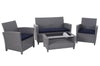 COSCO (US) 4 PC Malmo Patio Set w/cushions Navy/Grey