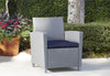 COSCO (US) 4 PC Malmo Patio Set w/cushions Navy/Grey