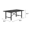 COSCO (UK) Capitol Hill Patio Table Charcoal