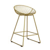 COSMOLIVING ELLIS WIRE COUNTER STOOL - GOLD